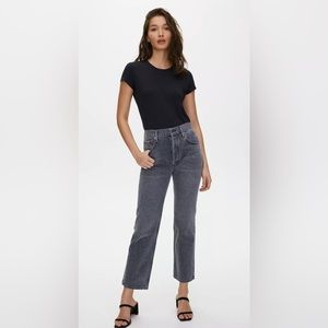 AGOLDE Ripley Grey straight-leg jeans Sz 26